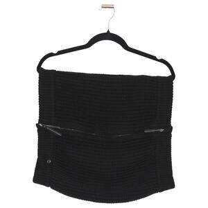 Lululemon Black Scarf 100% Merino Wool Knit Collar Scarf Neck Warmer